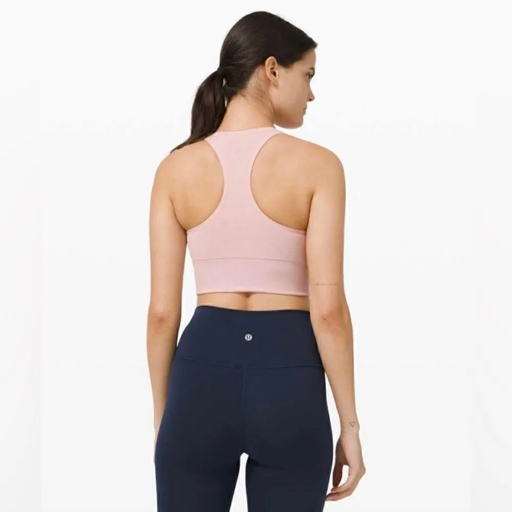 LULULEMON ATHLETICA Ebb To attain Sports Bra sz 4 Pink - Image 2