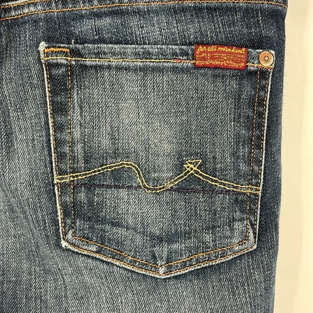 7 for All Mankind The Original Boycut Jean in New York Dark Wash Womens Size 29 - Image 13