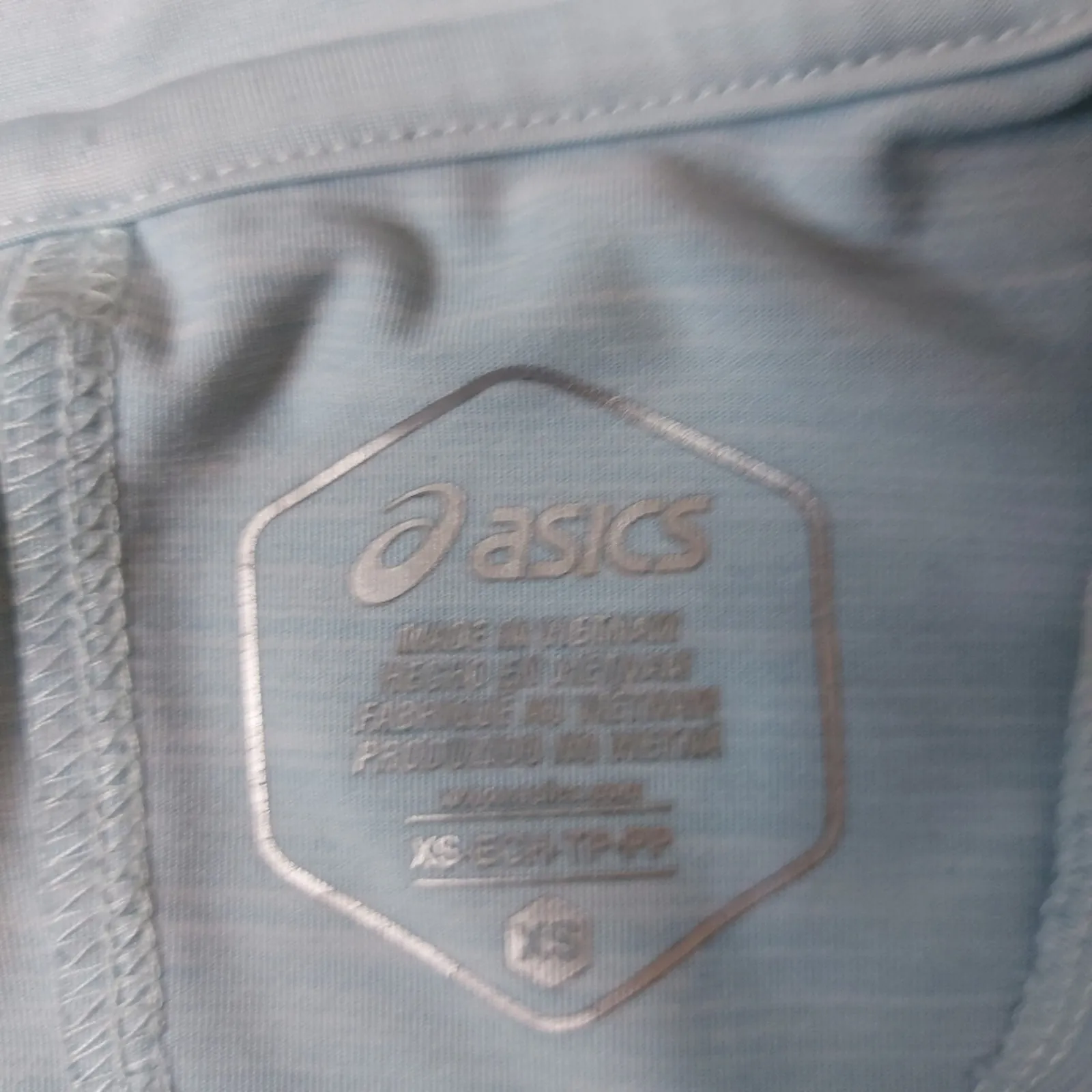 Asics Sky Blue T-Shirt XS Athleisure Pastel Sportswear Activewear Casual Comfy - Image 10