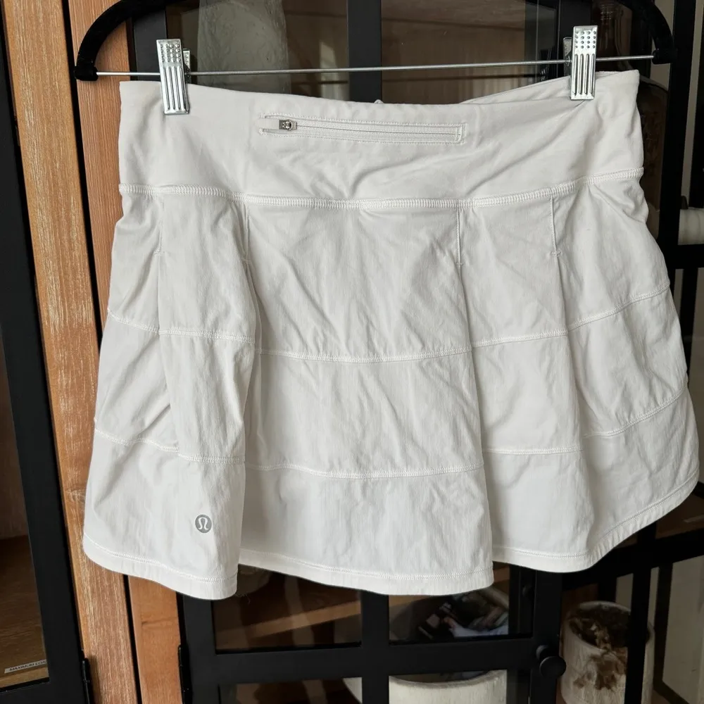 Lululemon Pace Rival mini skort pleated Skirt shorts mid rise 15" tennis zipper - Image 3