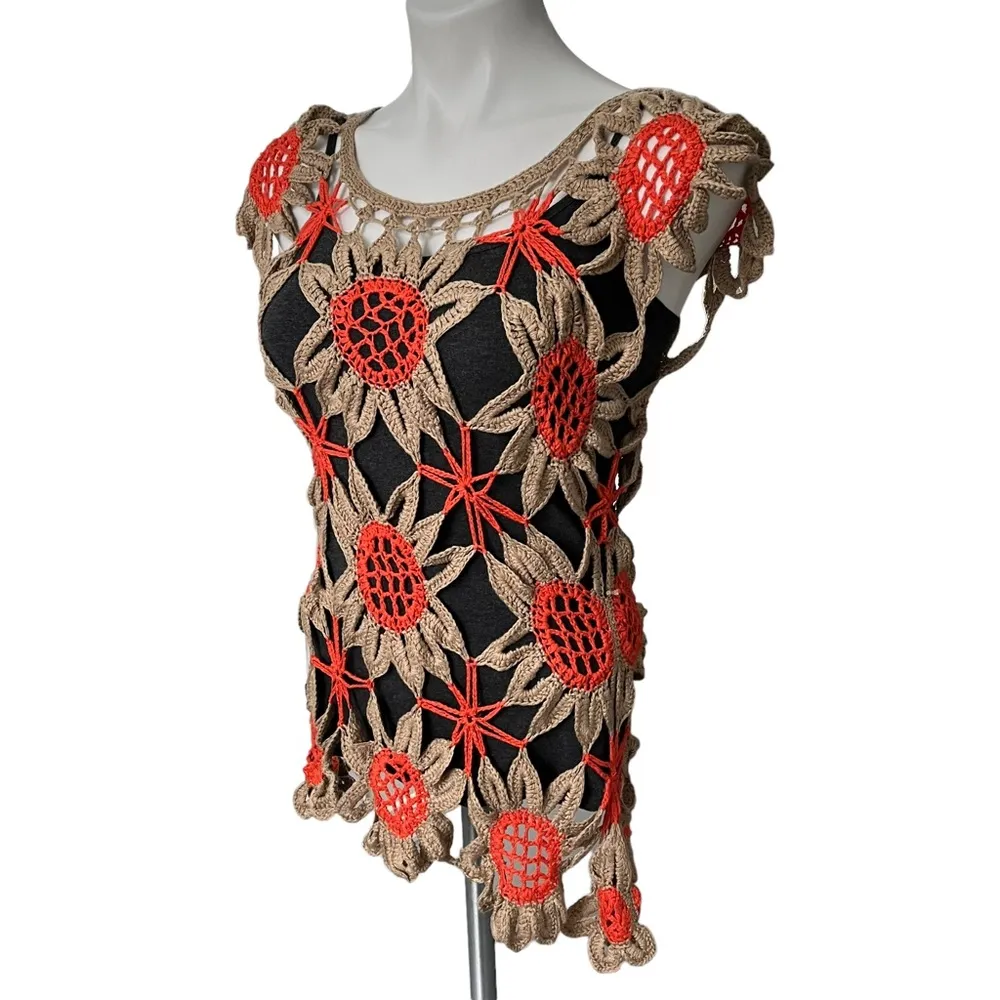 RYU Open Knit Crochet Top - Image 5