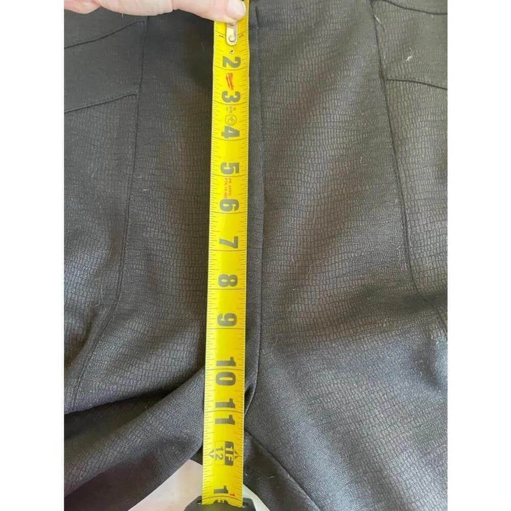 Women's Liverpool Los Angeles Black Straight Leg Snakeskin Legging Pants Size 10 - Image 9