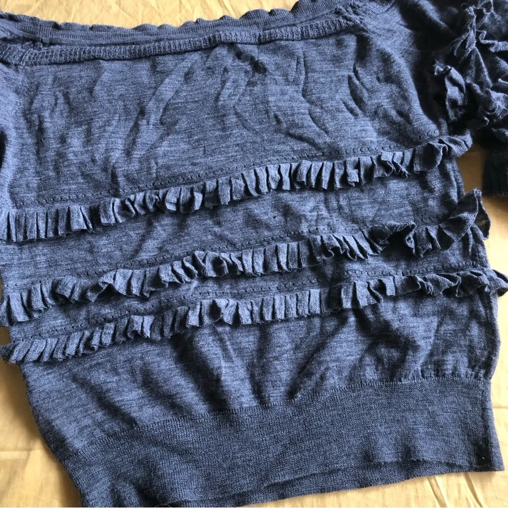 3.1 Phillip Lim Tiered Ruffle Wool Top - Image 8