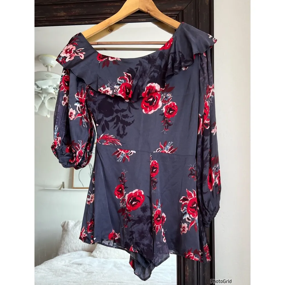 Lovers + Friends Floral Off Shoulder Romper - Image 2