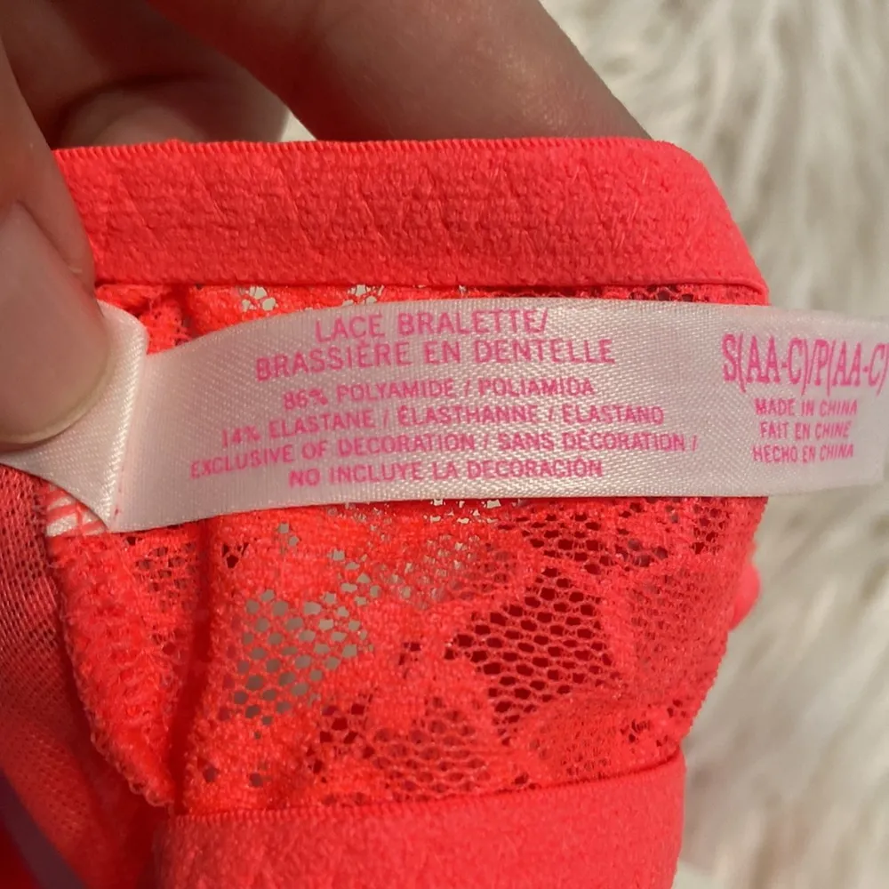 PINK LACE BRALETTE brand new with tag see all photos size S - Image 7