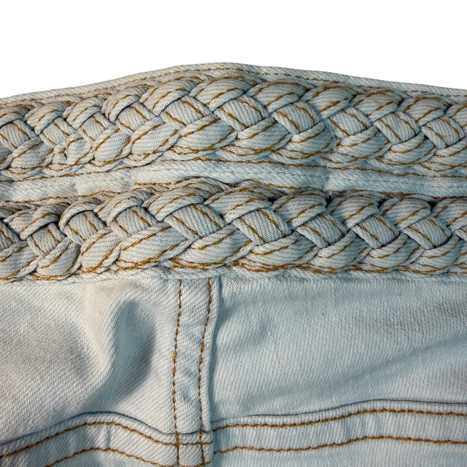 Veronica Beard Jeans Light Wash High Rise Braided Waist Jeans Size 29/8 USA - Image 9