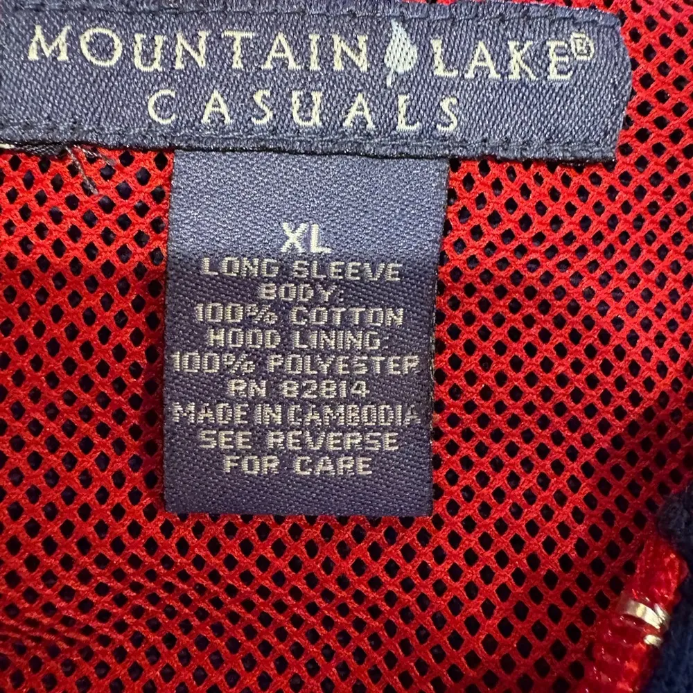 Mountain Lake Casual's Cotton Blend
Navy Hood Jacket ted accent Wmns XL Blue - Image 3