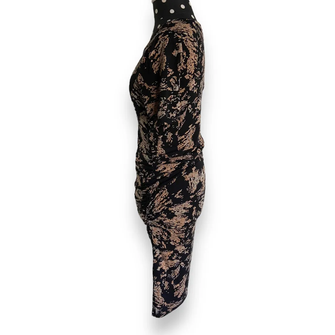 Isabella‎ Oliver A Pea in the Pod Womens Dress Sz 2 Maternity Abstract Ruched Black - Image 6