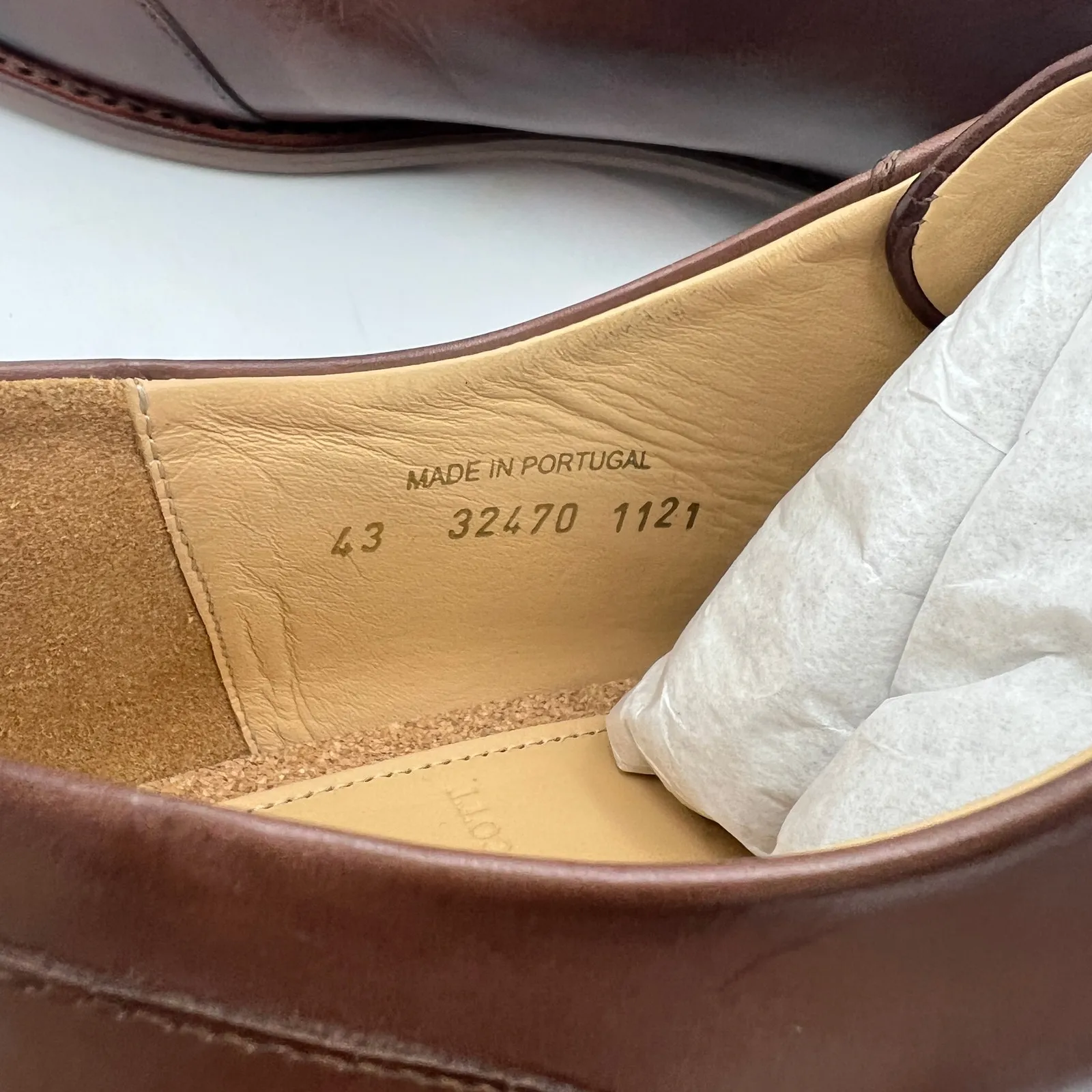 The Office of Angela Scott Mr. Evan’s Wingtip Oxford Walnut Brown Leather Size 13 - Image 4