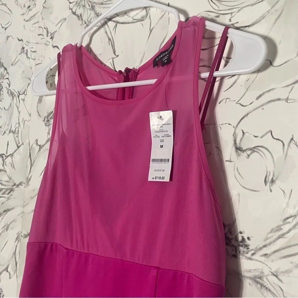New Bebe Pink Bodycon Sleeveless Mini Dress Size M - Image 5