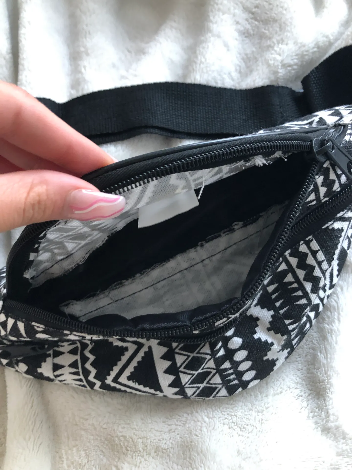Aztec Print Fanny Pack Black - Image 10