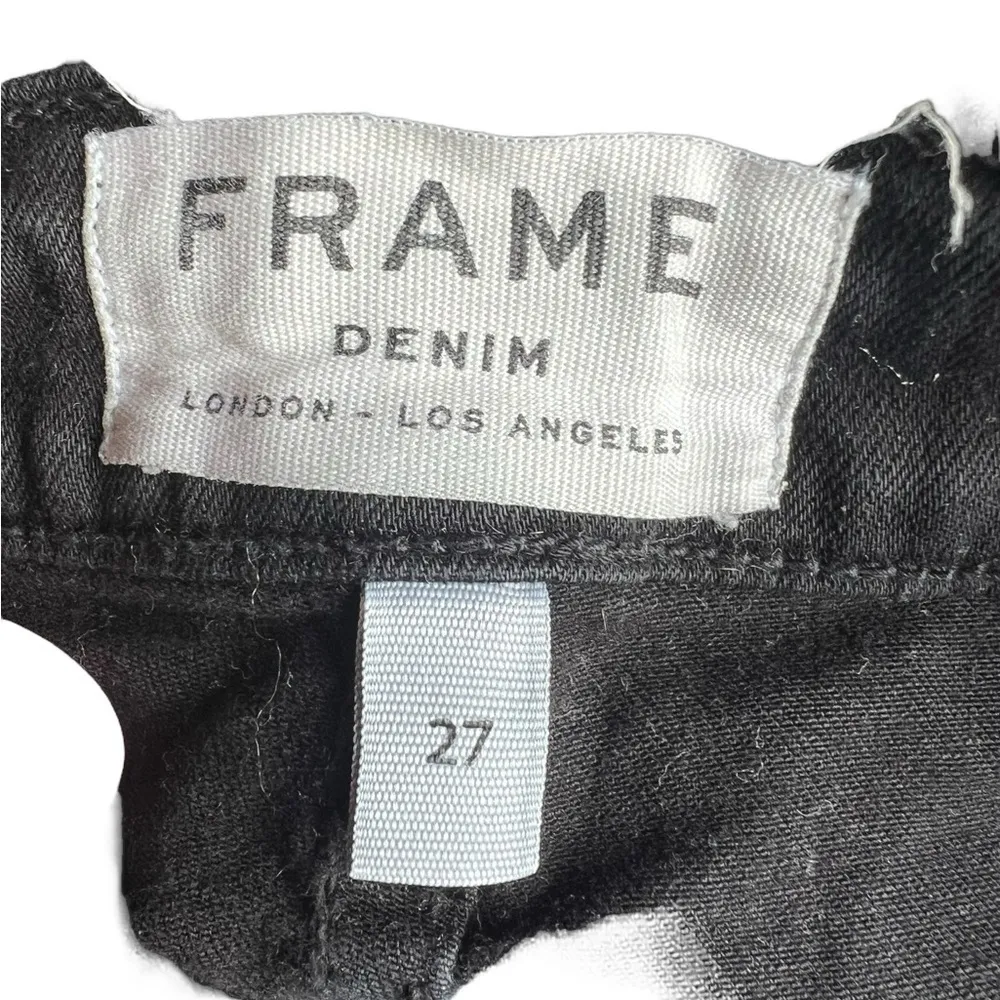 FRAME‎ Denim London Los Angeles Black Skinny Jeans Size 27 - Image 3