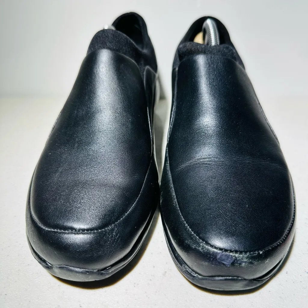 Womens Merrell Black Spire Stretch QForm Slip On Leather Shoes Sz 9 Air Cushion - Image 3