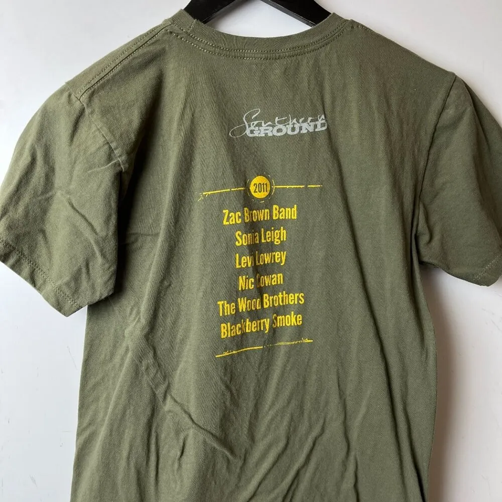 2011 Southern Ground Artists T Shirt Womens Green Small S Graphic Tee Cotton - Image 14