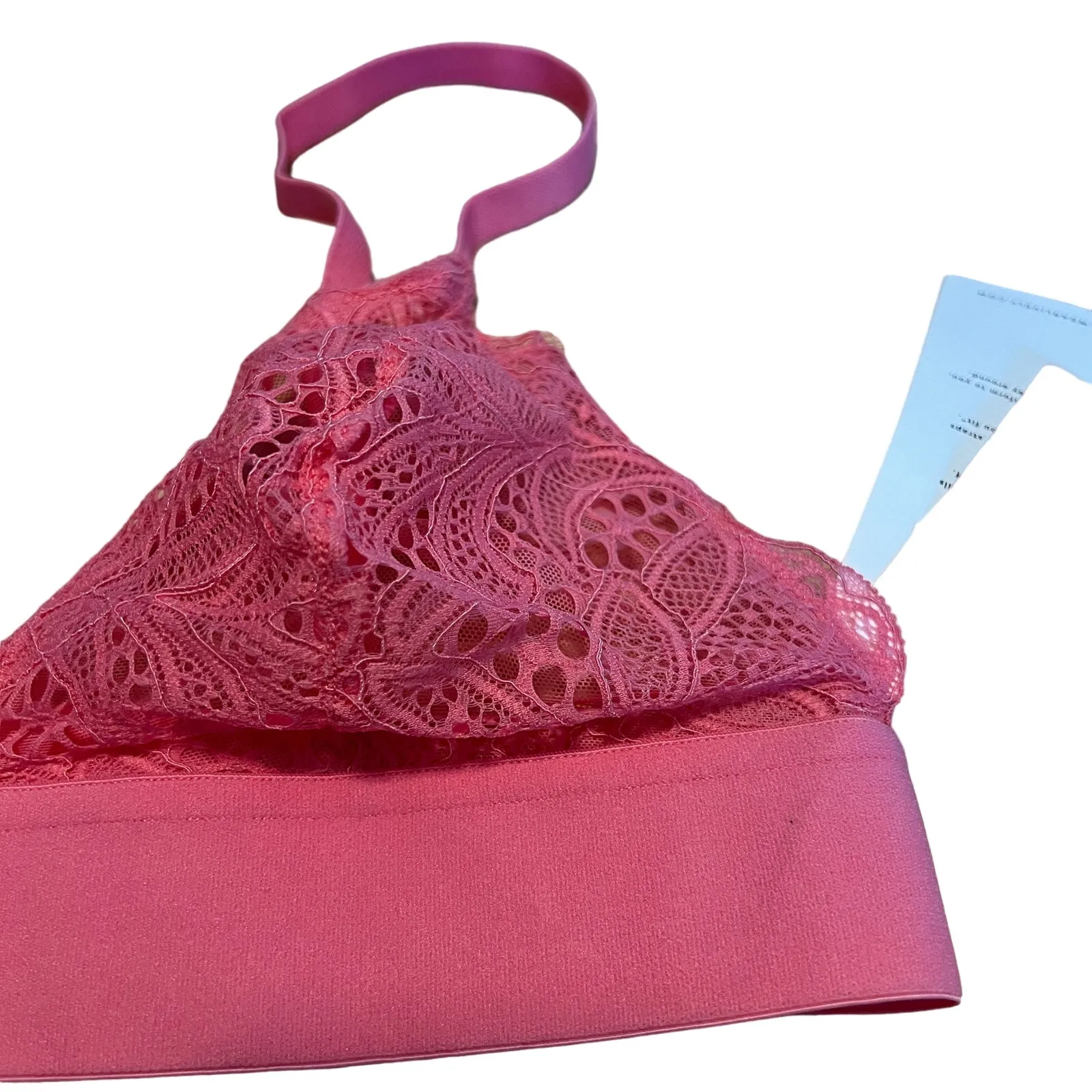 All.You.LIVELY Women's Pink Longline Lace Bralette - Image 6