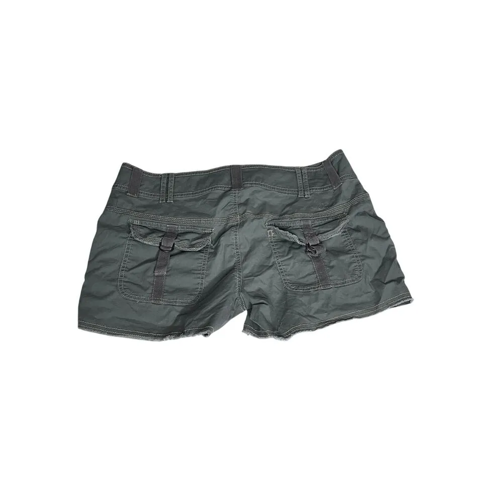 American Rag womens size 9 shorts olive green distressed outdoors, hiking - Image 2