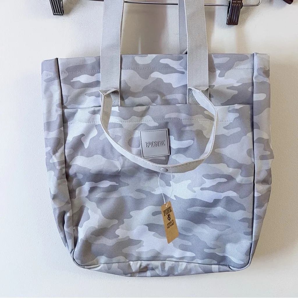 Victoria’s Secret PINK Convertible Backpack Tote bag NEW Double Platinum Camo - Image 4