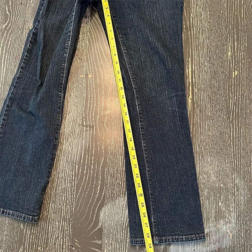 Gap Modern Boot Cut Stretch Jeans Women's Size 6 Dark Blue Mid-Rise Denim - Image 8