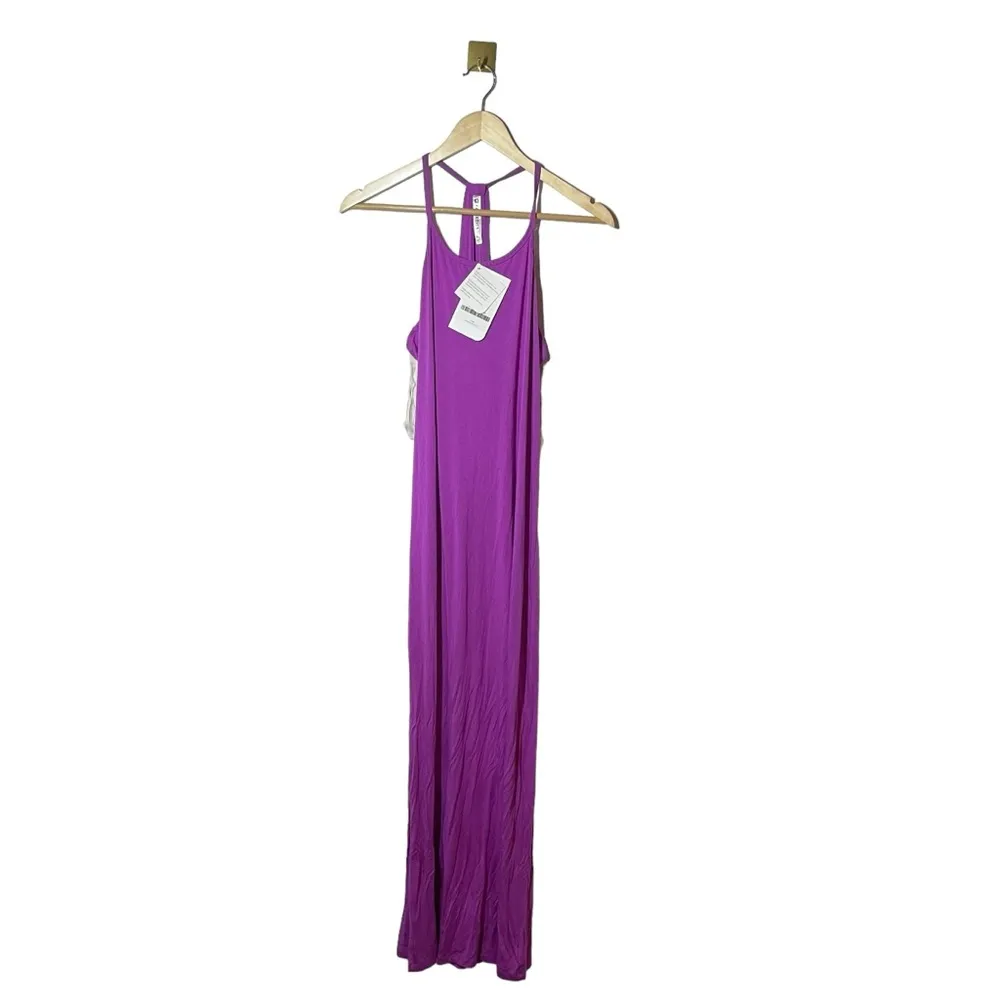 NWT Fabletics Neema Maxi Racerback Dress in Purple Size XS - Image 3