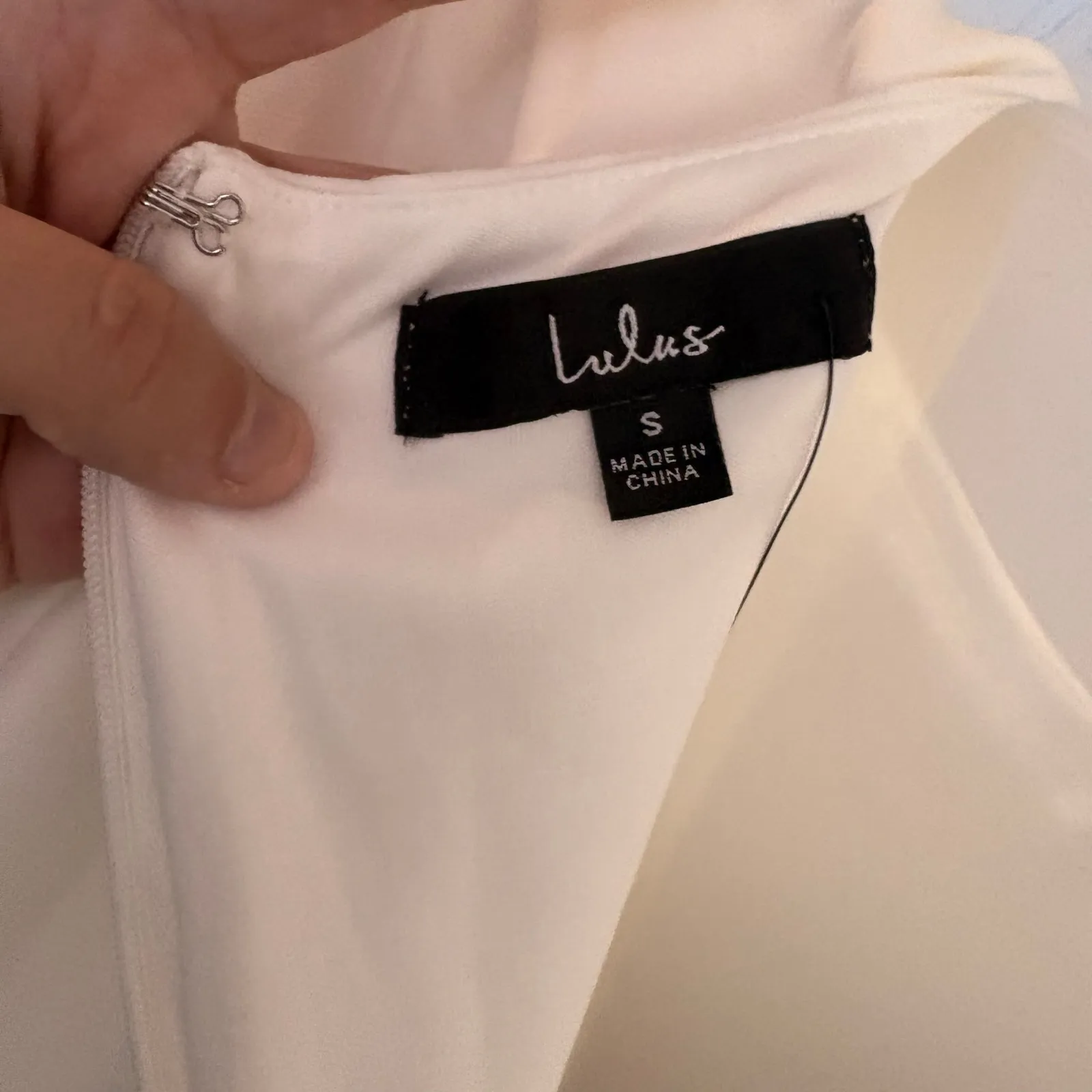 Lulus White Rooftop Bar Long Sleeve Wrap Mini Skort Romper Belted V Neck Bridal - Image 10