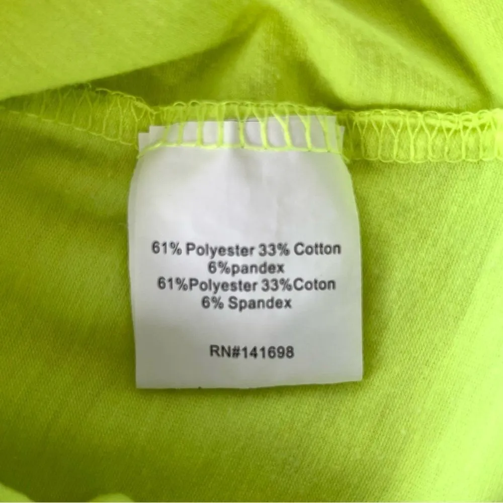 Ramy Brook  Apres Bennett Highlighter Yellow Racerback Cutout Tank Large - Image 6