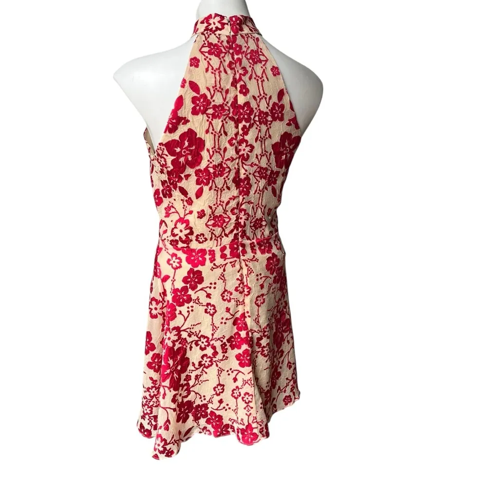 Devlin Maryanne High Neck Dress in Ruby Punch, Sz 4 - Image 8