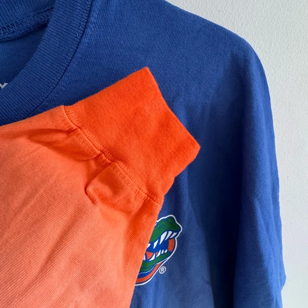 Florida Gators Blue and Orange Ombre Long Sleeve Jersey Men’s Medium - Image 10