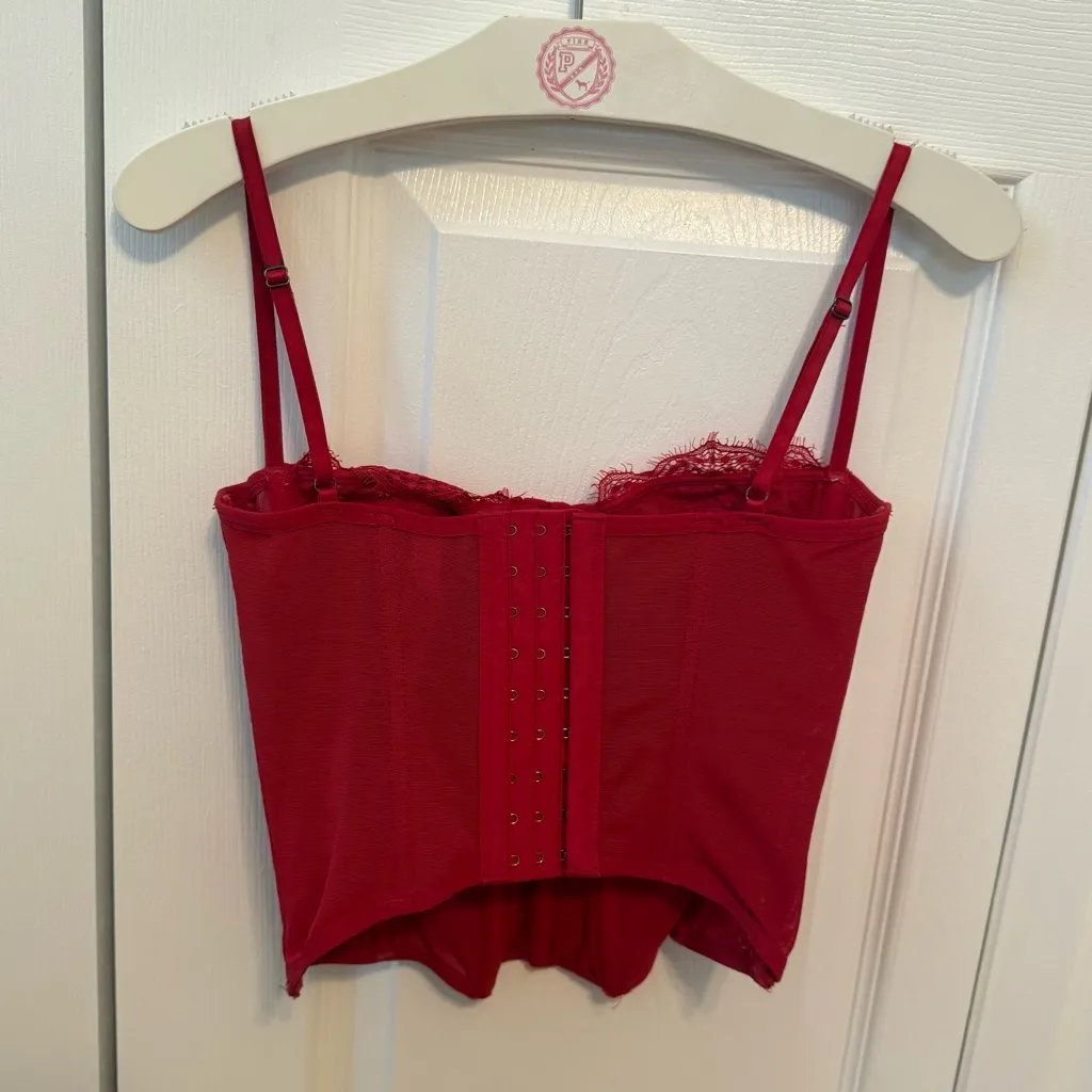 Urban Outfitters Modern Love Corset in Red - Image 3