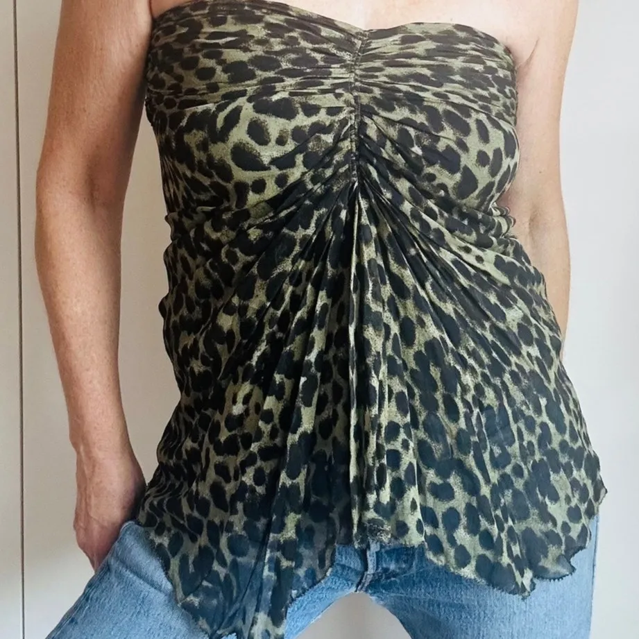 Isabel Marant Viscose “Coleen” Sarong Skirt Mini Size 36 Animal Print - Image 10