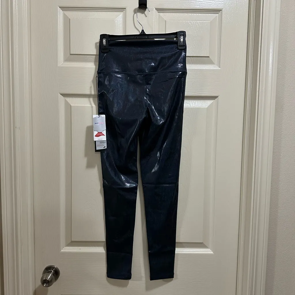 Mono b full length leggings black sparkle color size small NWT - Image 5