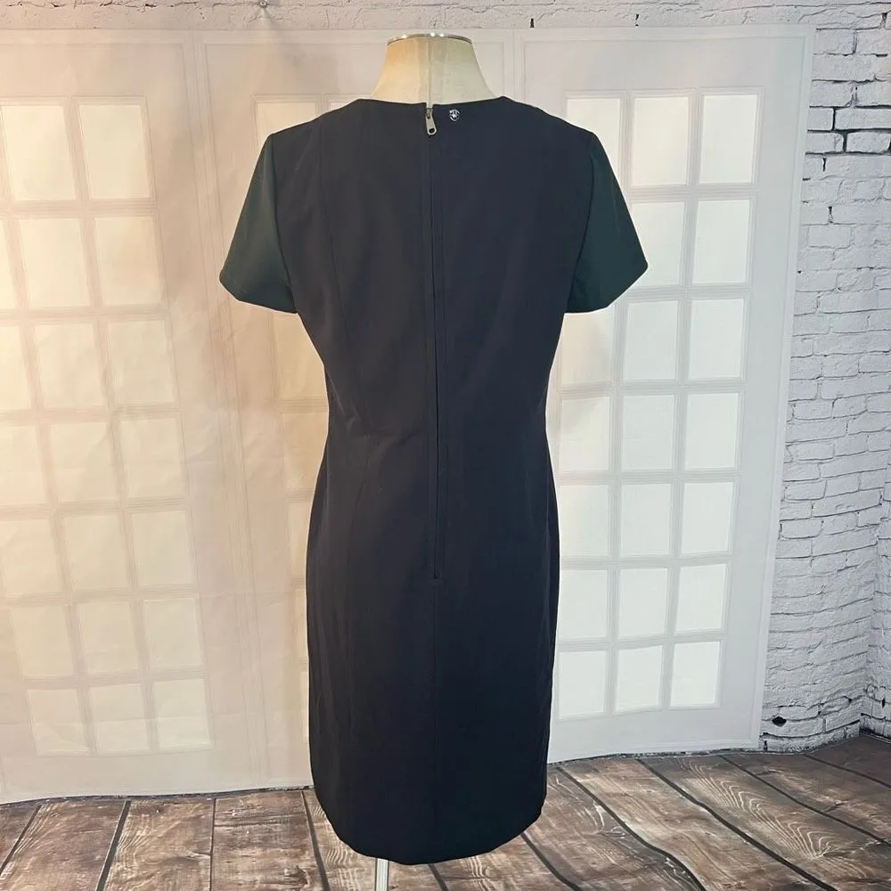 Boss Hugo Boss short sleeve colorblock business professional sheath dress size 1 - Image 5