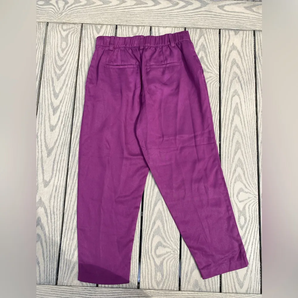 NWT Loft 6 petite plum purple straight leg dress pants work wear business casual - Image 6
