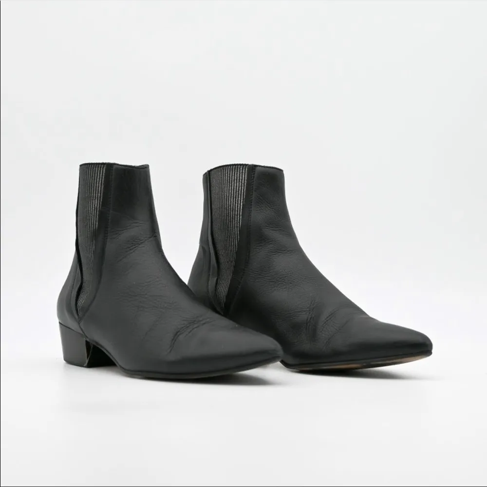 Pure Navy Hubert Leather Chelsea Boot Black Size 7.5‎ - Image 2