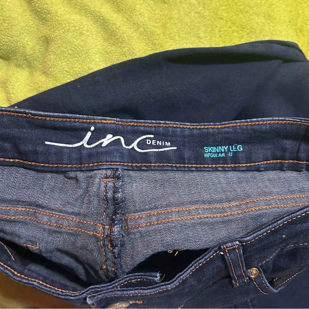 INC International concepts Women's Blue skinny Jeans - Image 4