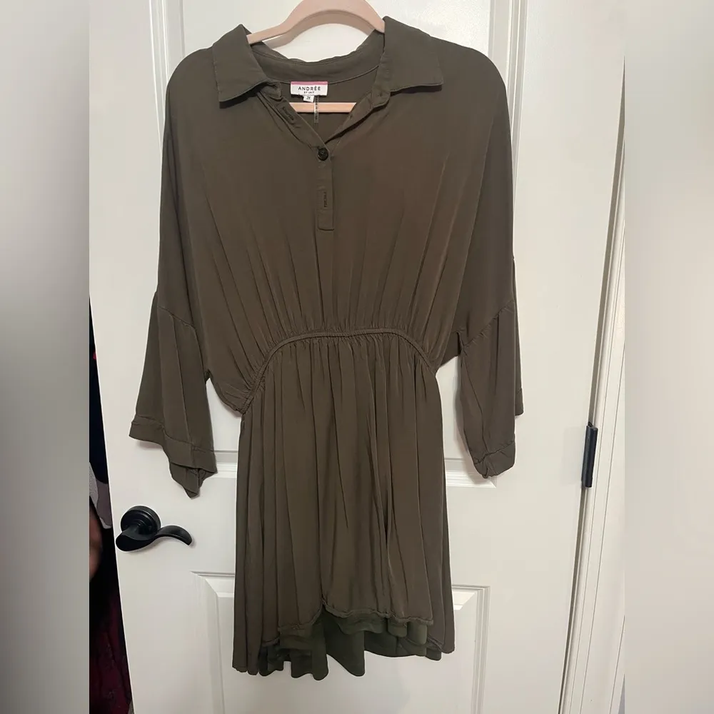 Andree by Unit Olive Green Dress Size 2X - Image 3