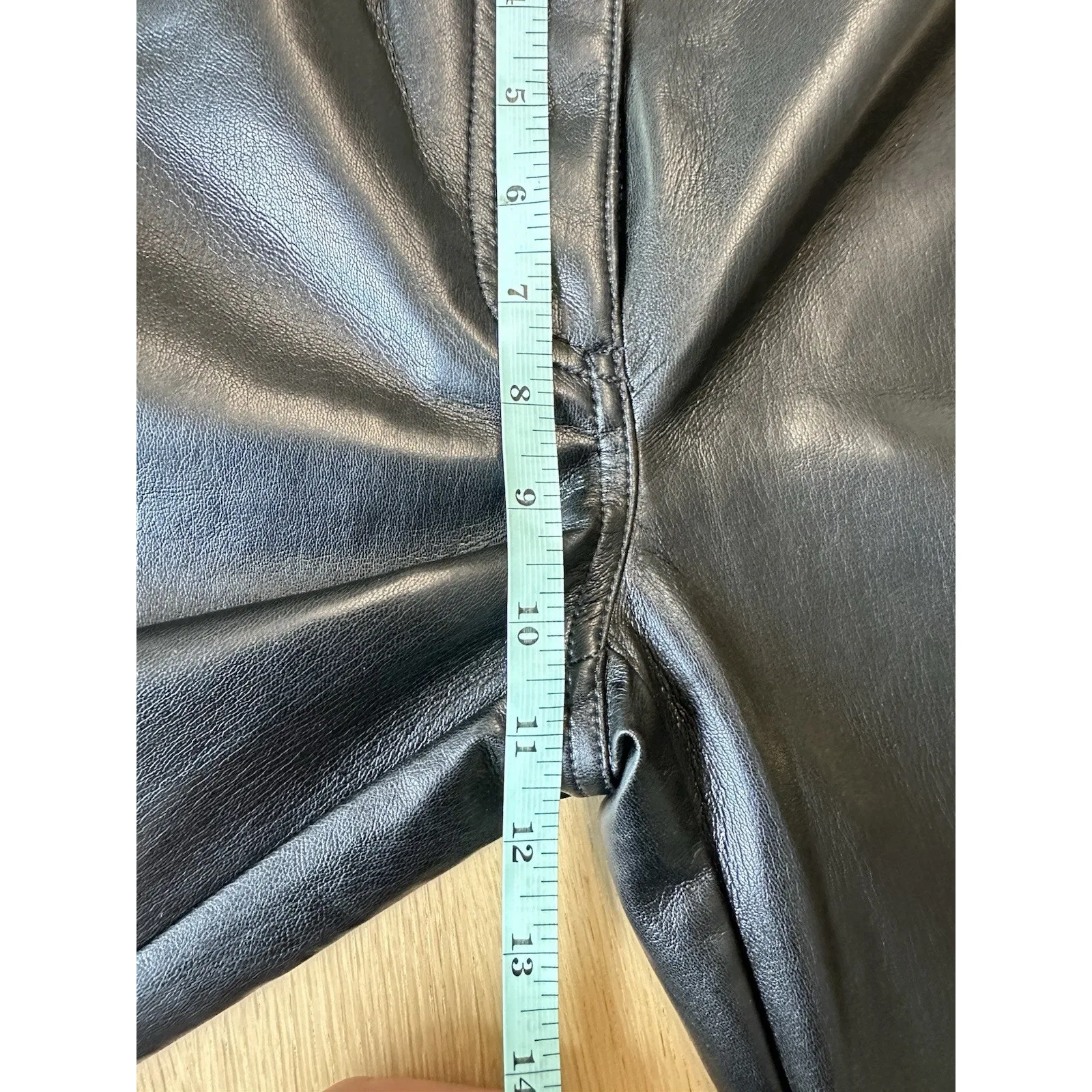 NWT Aritzia Wilfred Melina' Black Faux Leather High - Image 5