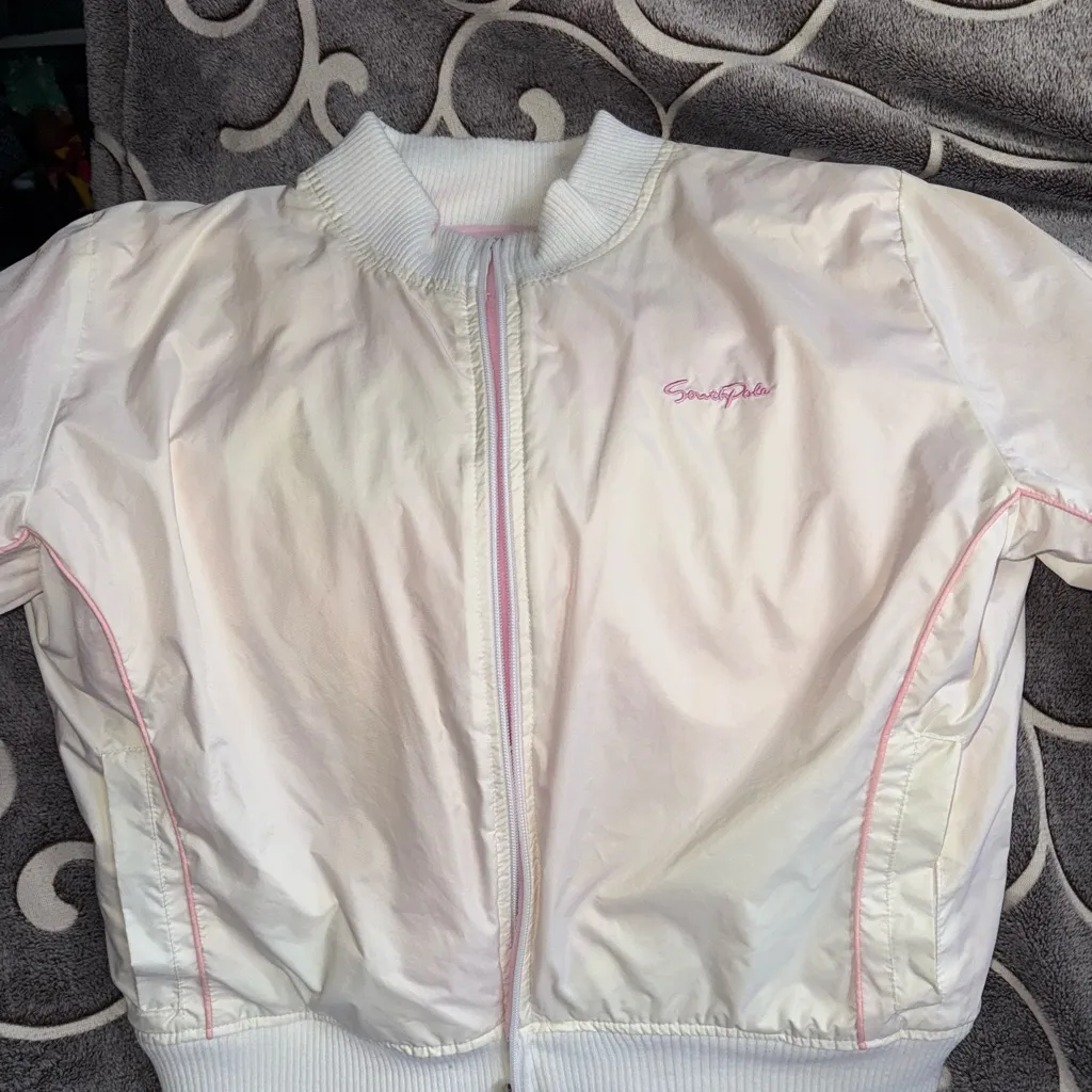 Women’s Jacket Reversible Pink/White Size M Pre - Image 9