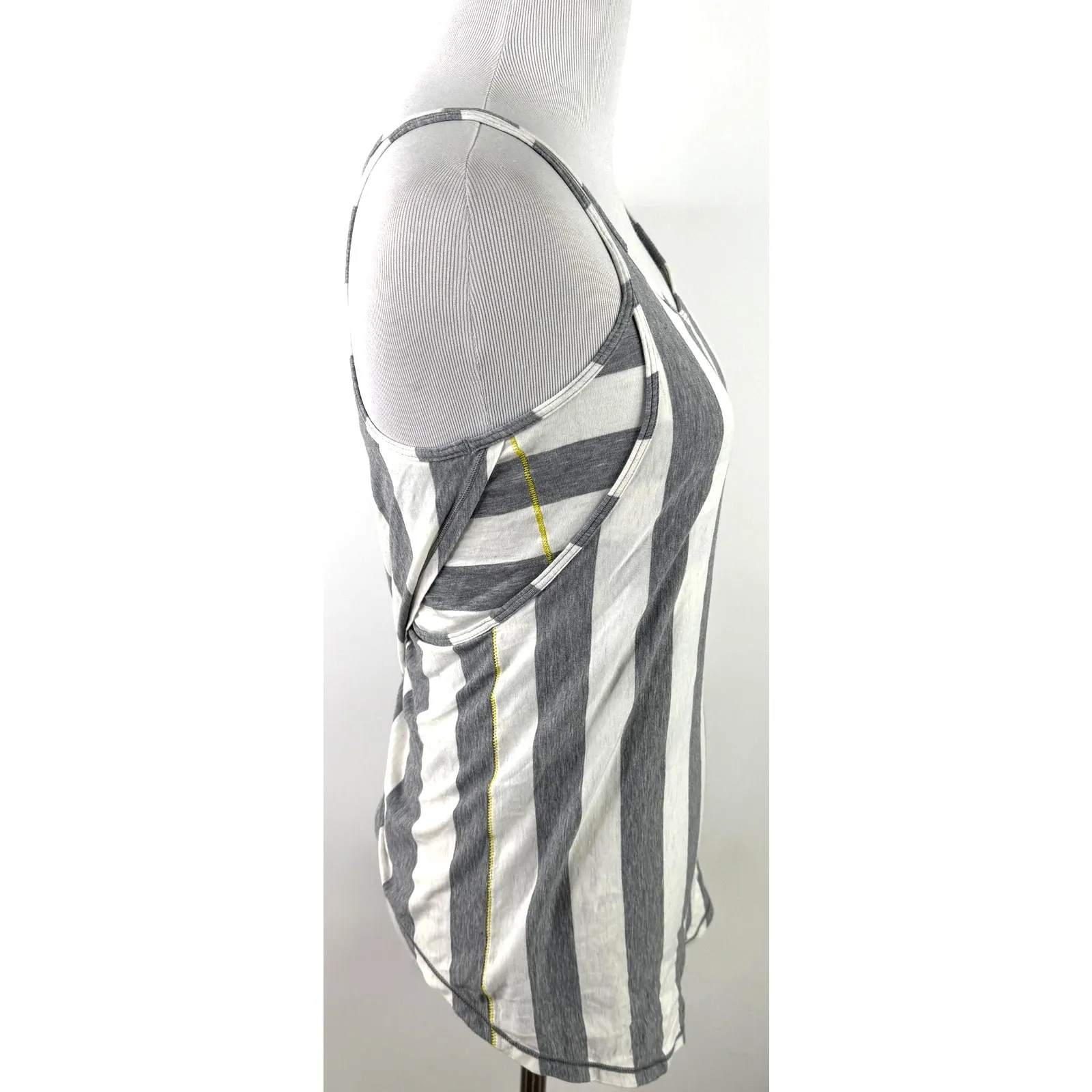 Lululemon Women's Vita Racer Twist Tank Top Straightup Stripe Grey - Image 3