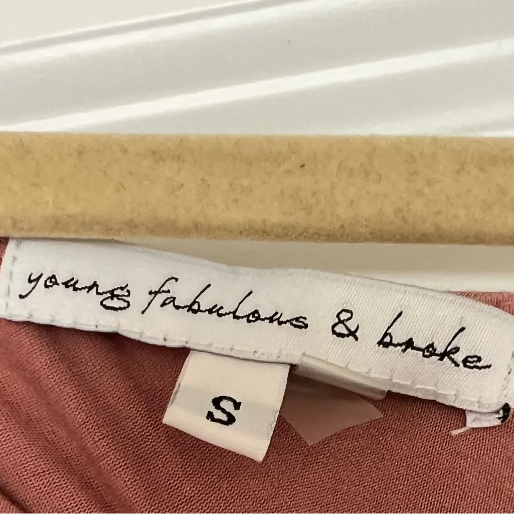 Young Fabulous & Broke Rose Long Sleeve Dress - Image 4