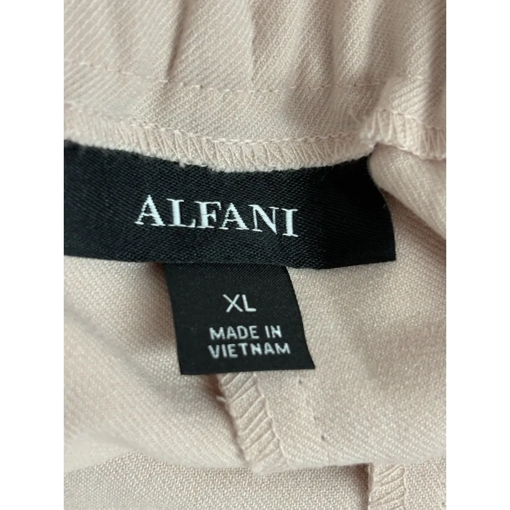 *New Alfani Slim Ankle Pant Womens XL Pink Comfort Waist Pull On Coastal Grandma - Image 5