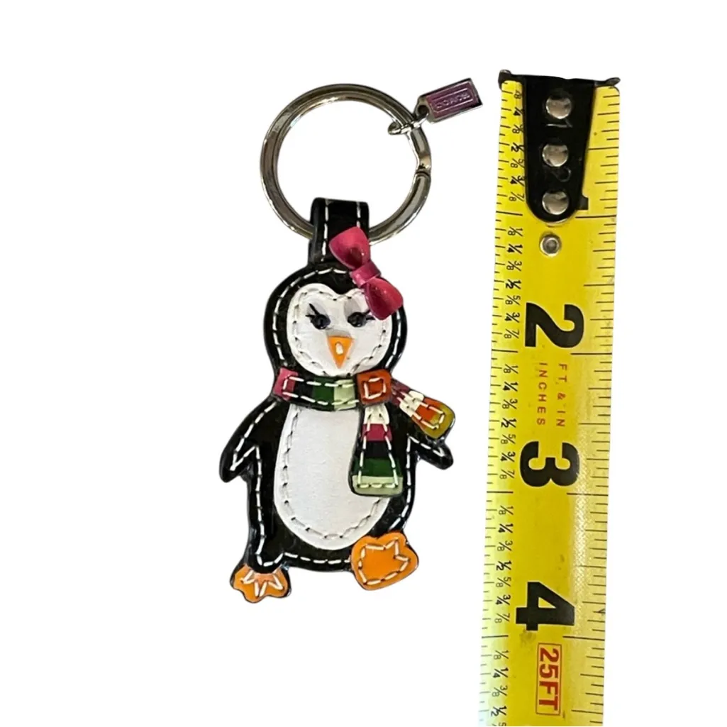 COACH Leather 3D Penguin Keychain 2008-2009 EXCELLENT - Image 4