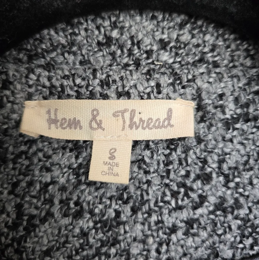 Hem & Threat Tweed Gray and Orange Jacket - Image 3