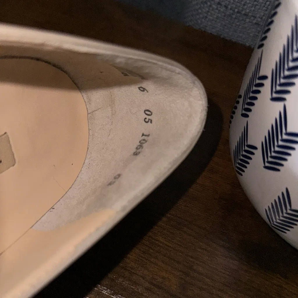 Paul Green Patent Leather Pumps Fringe Light Beige‎ Vtg Inspired 8US Old Money - Image 10