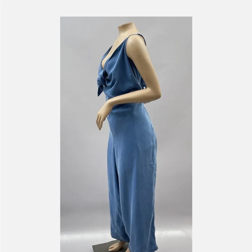 Old Navy Blue Wide-Leg Jumpsuit women Medium - Image 3