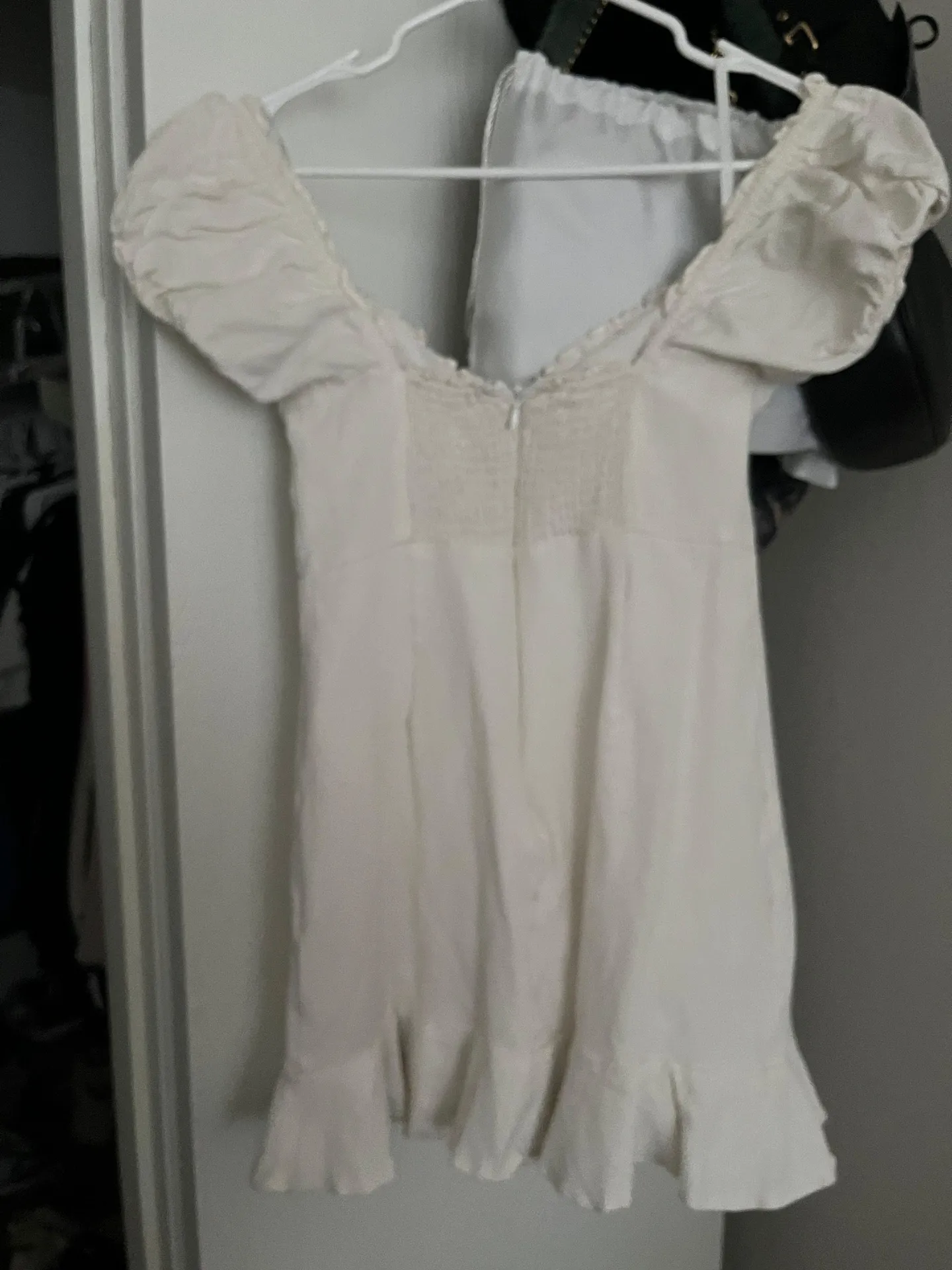 Boutique White Mini Dress - Image 3