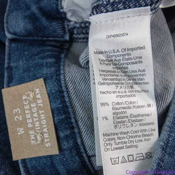 NEW Madewell‎ Perfect Vintage Jean in Medium Indigo Wash: Seamed Edition, 23 - Image 16