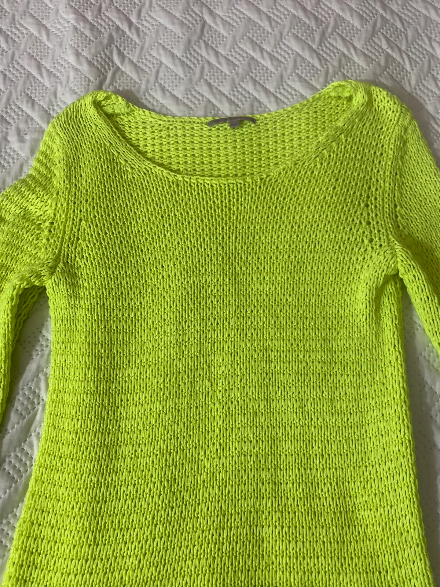 Gap Neon Green Knit Sweater - Image 4