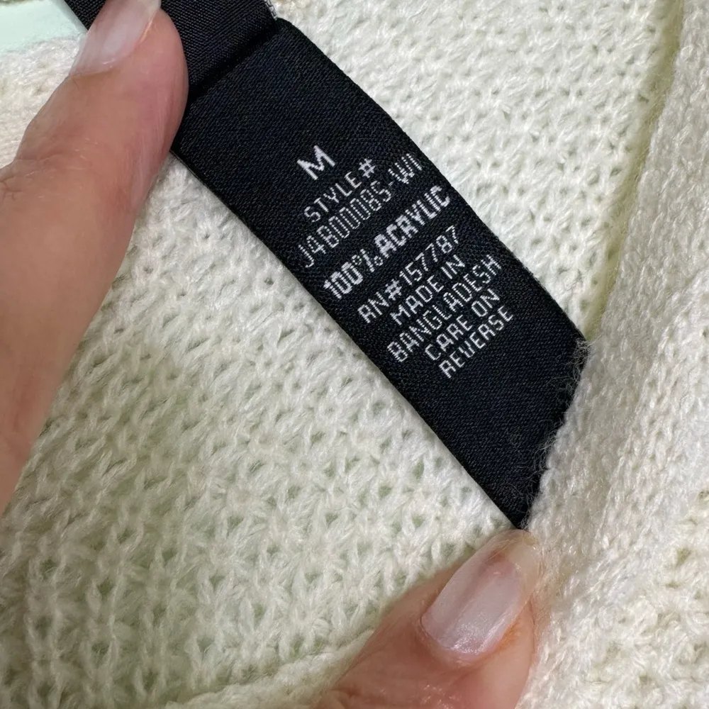 Windsor Sassy Striped Lattice Back Knit Sweater Size Medium - Image 12