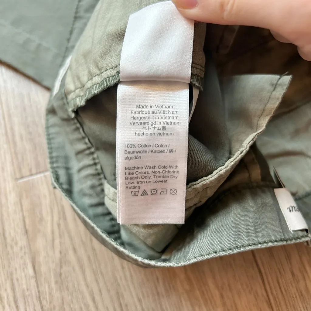 J. Crew Women's Slouchy Boyfriend Chino Pants in Green Gray Size 26 Petite - Image 8