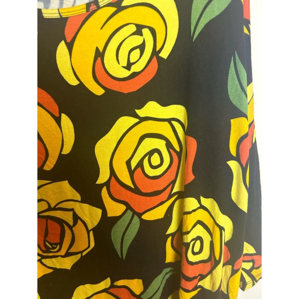 Lularoe Classic Disney Rose Beauty and Beast Irma Size Medium M Unicorn Print - Image 2
